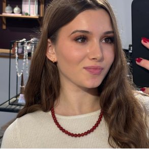 Krystal Carneol Halskde