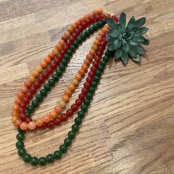 Krystal Carneol Halskde