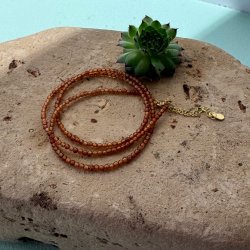 Krystal Granat Halskde