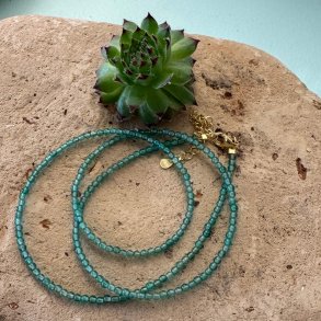 Krystal Agat halskde Grn