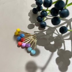 Pastel pins coral rering 