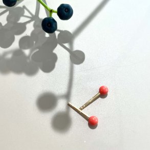 Pastel pins coral rering 