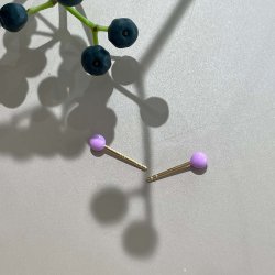 Pastel pins purple rering