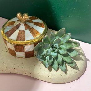 Stor cirkus smykkeske med hjerte